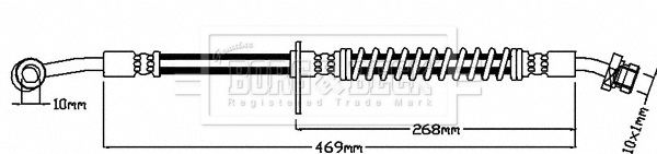 BORG & BECK Pidurivoolik BBH8151